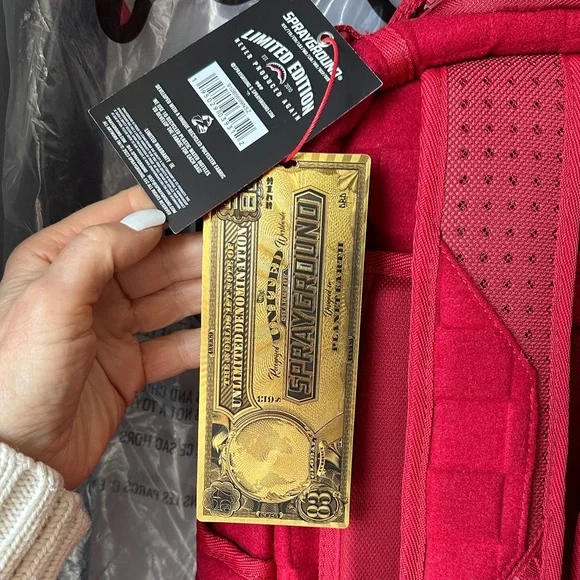 Sprayground Vibrant Red Backpack - Picture 8 of 16